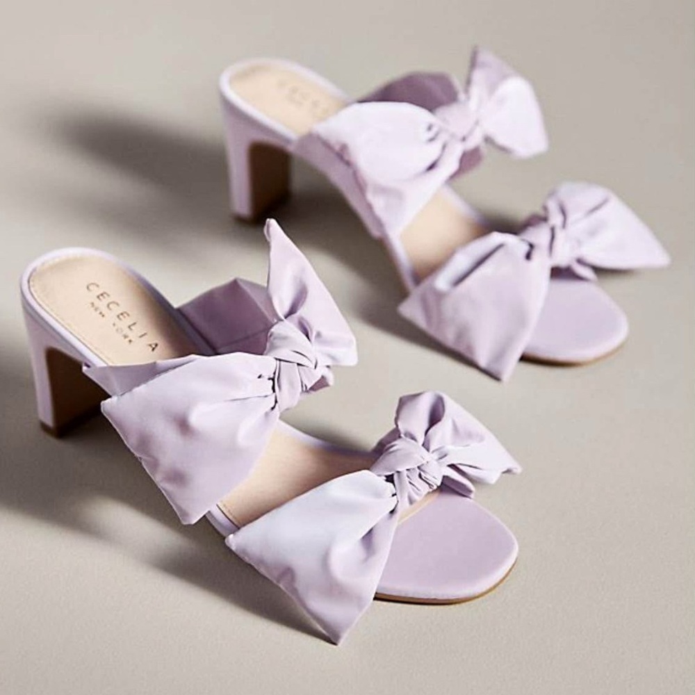 Cecelia New York Purple Bow Heels